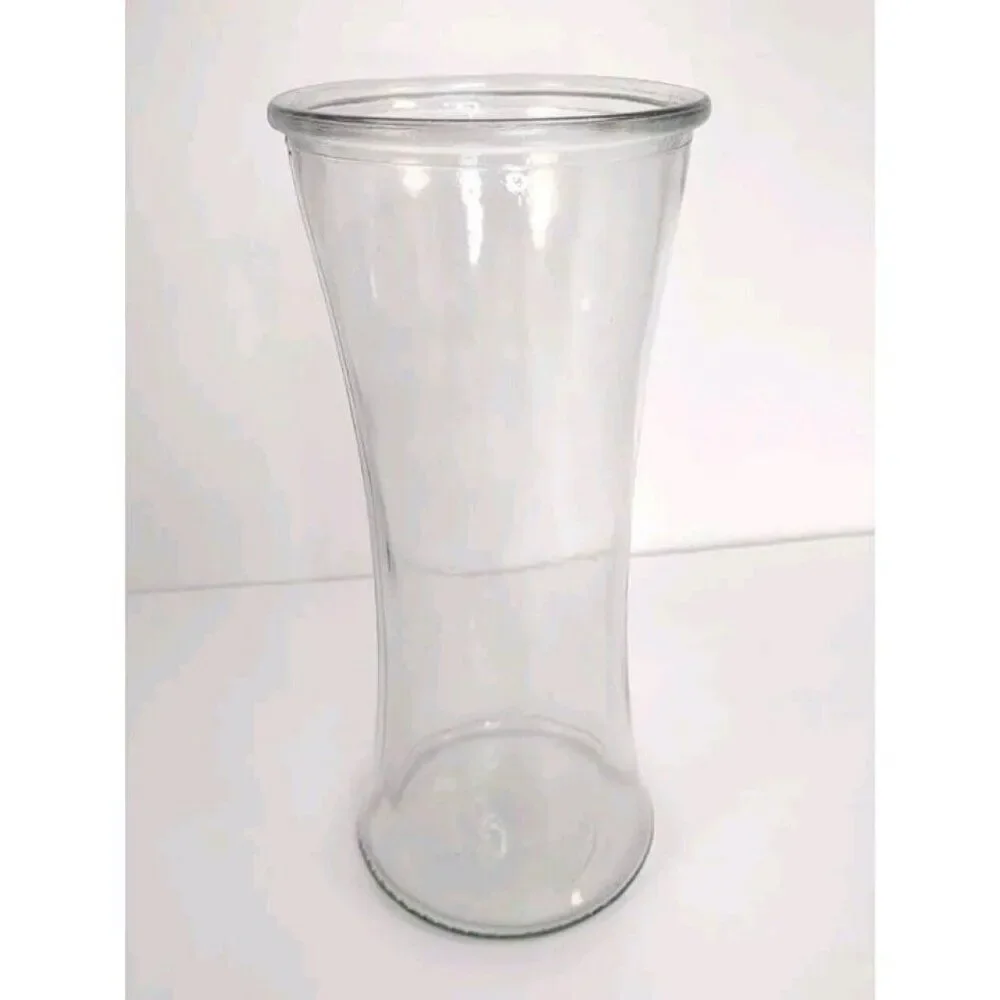 Napco Crystal Clear Glass Vase Gathering Vase 9 3/4